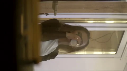 Boss is watching through the window 스톡 동영상 165514236