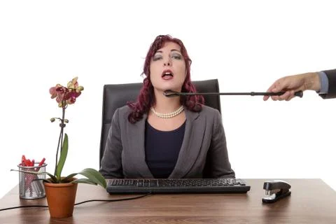 The boss at work Foto stock