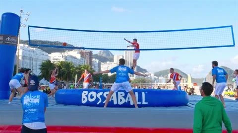 Bossaball Game Stock Footage 67379193