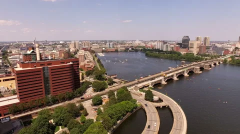 Boston Aerial Vídeos de archivo 52903981