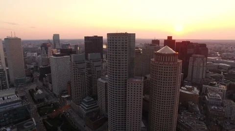 Boston Aerial Video stock 52938192