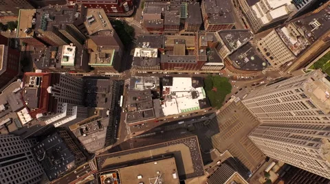 Boston Aerial Video stock 53010757