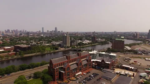 Boston Aerial Stock Footage 53057766
