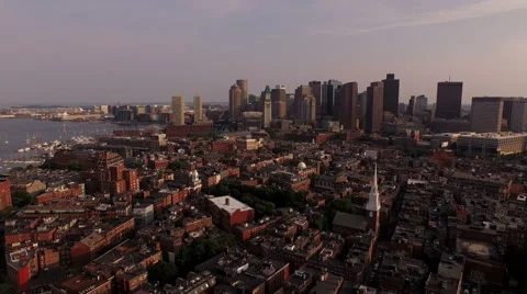 Boston Aerial Stock Footage 53653943