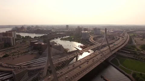 Boston Aerial Stock Footage 53664677