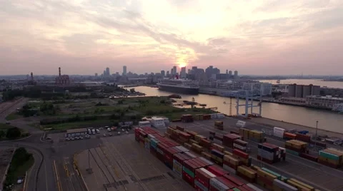 Boston Aerial Stock Footage 53684672