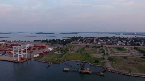 Boston Aerial Stock Footage 53686489
