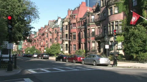 Boston Back Bay Homes Stock Footage 276781