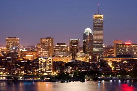 Boston back bay Stock Photos