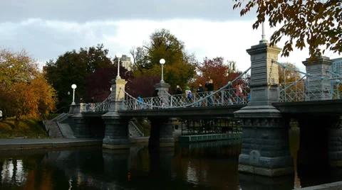 Boston Bridge in Autumn Stock-Footage 32522258