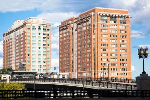 Boston bridges Stock Photos