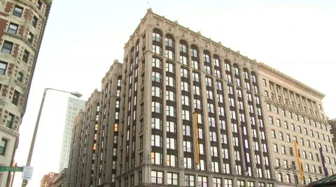 Boston Building Tilt Video stock 634619