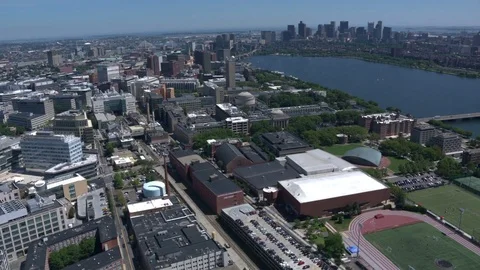 Boston city arial view Stock Footage 75200543