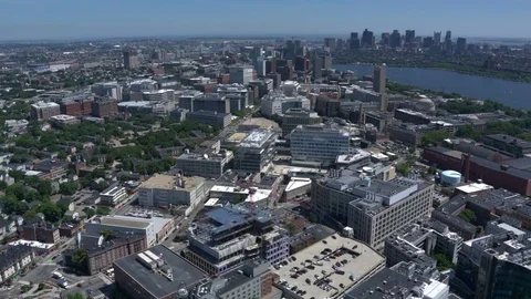 Boston city arial view Stock Footage 75200544
