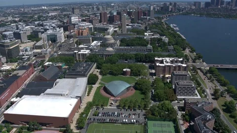 Boston city arial view Stock Footage 75200617