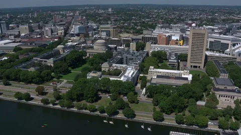 Boston city arial view Stock Footage 75200743