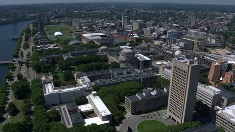 Boston city arial view Stock Footage 75200795