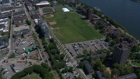 Boston city arial view Stock Footage 75200896