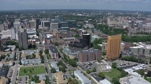 Boston city arial view Stock Footage 75200931