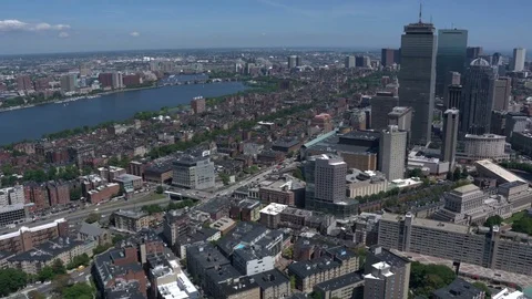 Boston city arial view Stock Footage 75200983