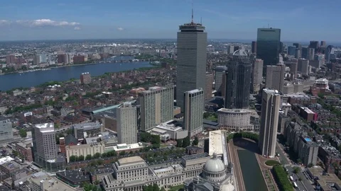 Boston city arial view Stock Footage 75201067