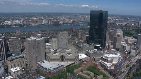 Boston city arial view Stock Footage 75201158