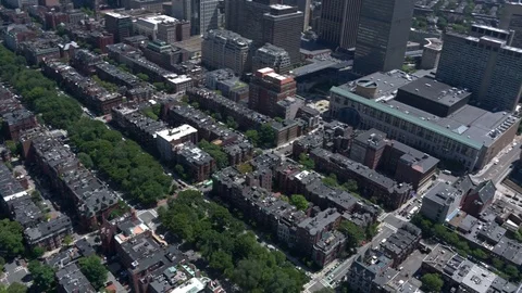 Boston city arial view Stock Footage 75201274