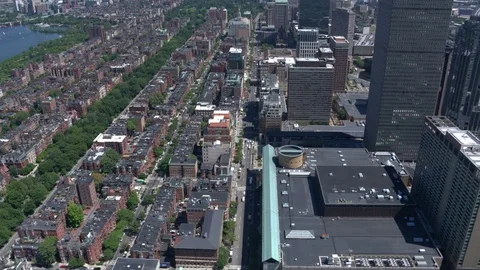 Boston city arial view Stock Footage 75201324