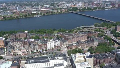 Boston city arial view Stock Footage 75201400