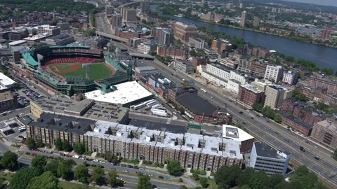 Boston city arial view Stock Footage 75201494