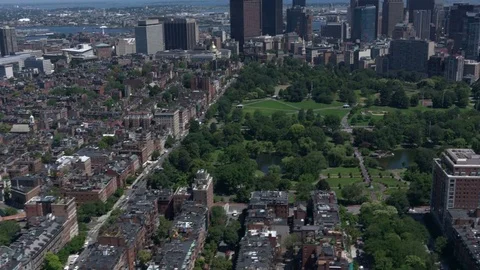 Boston city arial view Stock Footage 75201797