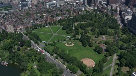 Boston city arial view Stock Footage 75201866