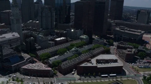 Boston city arial view Stock Footage 75202565