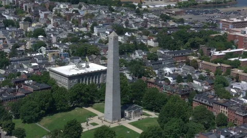 Boston city arial view Stock Footage 75202685