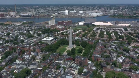 Boston city arial view Stock Footage 75202686