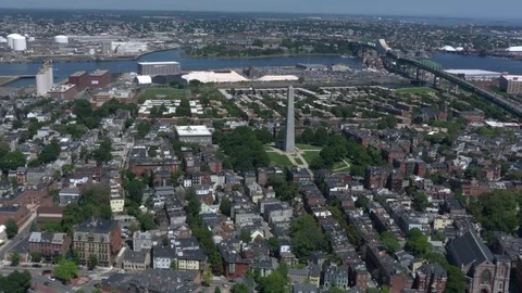 Boston city arial view Stock Footage 75202793