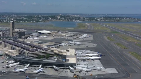 Boston city arial view Stock Footage 75202929