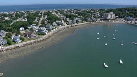 Boston city arial view Stock Footage 75203061