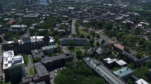 Boston city arial view Stock Footage 75203335