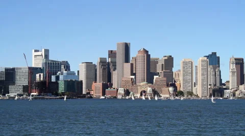 Boston City Skyline Stock-Footage 42906751