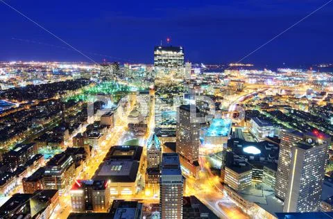 Boston cityscape Stock Photos