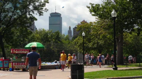 Boston Common and Prudential Center Vídeo Stock 41482659