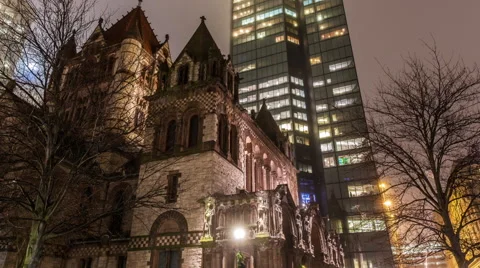 Boston Copley Square Hyperlapse Vidéo 58650870