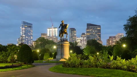 Boston, Day to Night Timelapse. Stock Footage 205826016