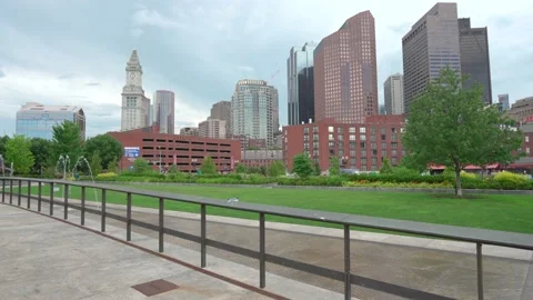 Boston Downtown Skyline Stock Footage 134079541