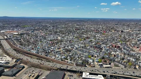 Boston Downtown skyline, USA Stock-Footage 185709109