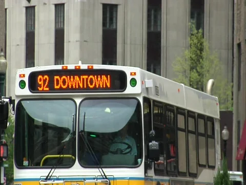 Boston downtown traffic Stock Footage 708097