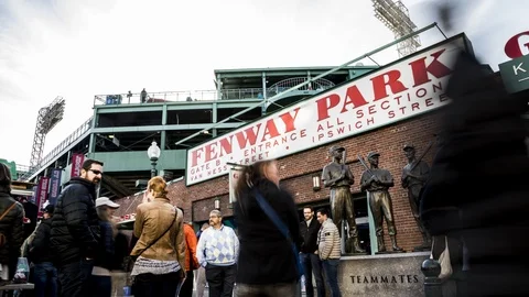 Fenway Park Exterior Wide Shot, Stock Video