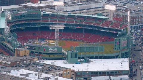 Fenway Park Exterior Wide Shot, Stock Video