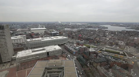 Boston Garden from above Stock Footage 45139097